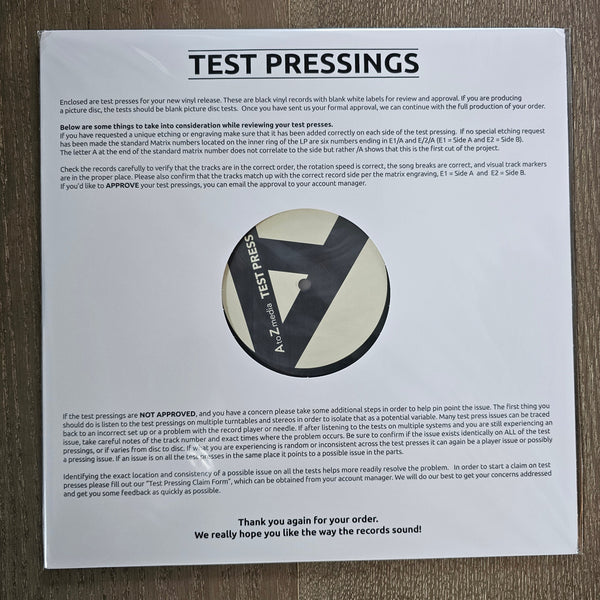 Vinyl Test Pressing + Broke, Not Broken